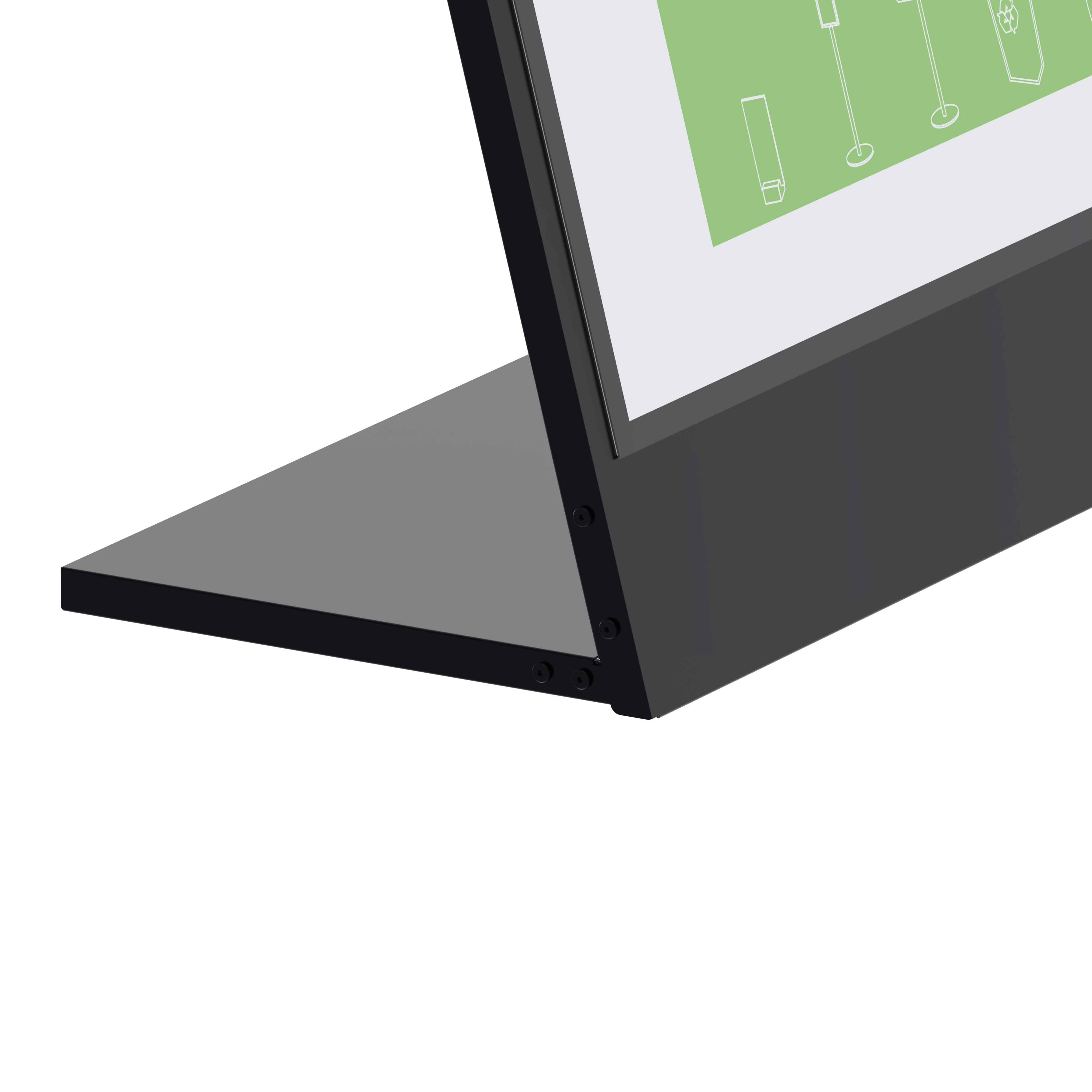 Monitor, Stativ, Winkel, Basis, Ecke