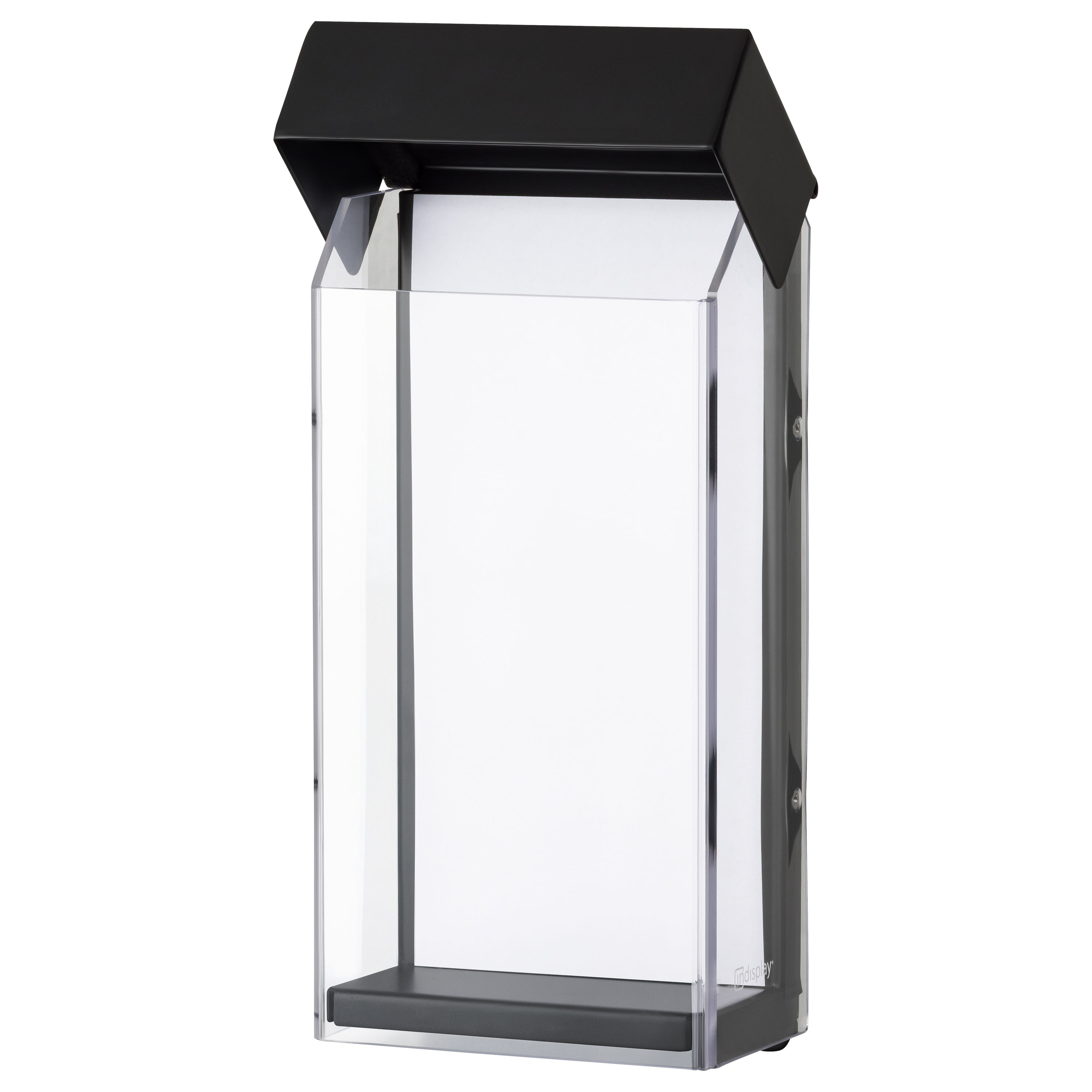 LED-Standleuchte, Acrylschirm, Schwarzgrau, Wallwasher, Klemm-Befestigung