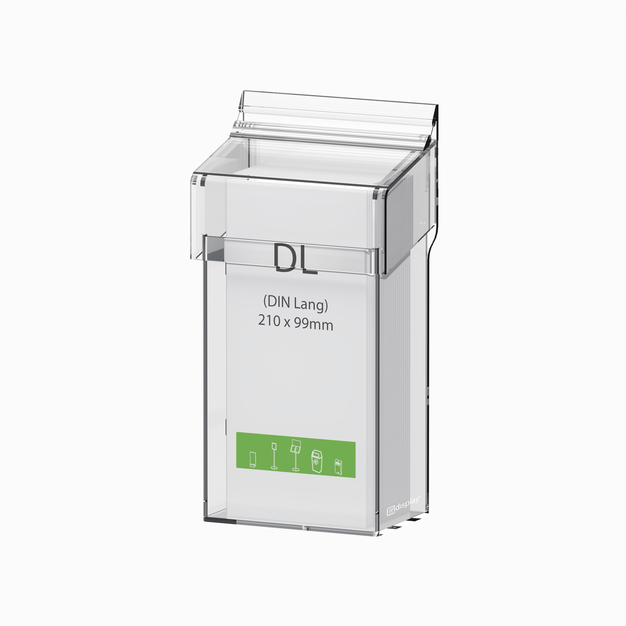 Prospektbox DL maxi outdoor Acrylglas