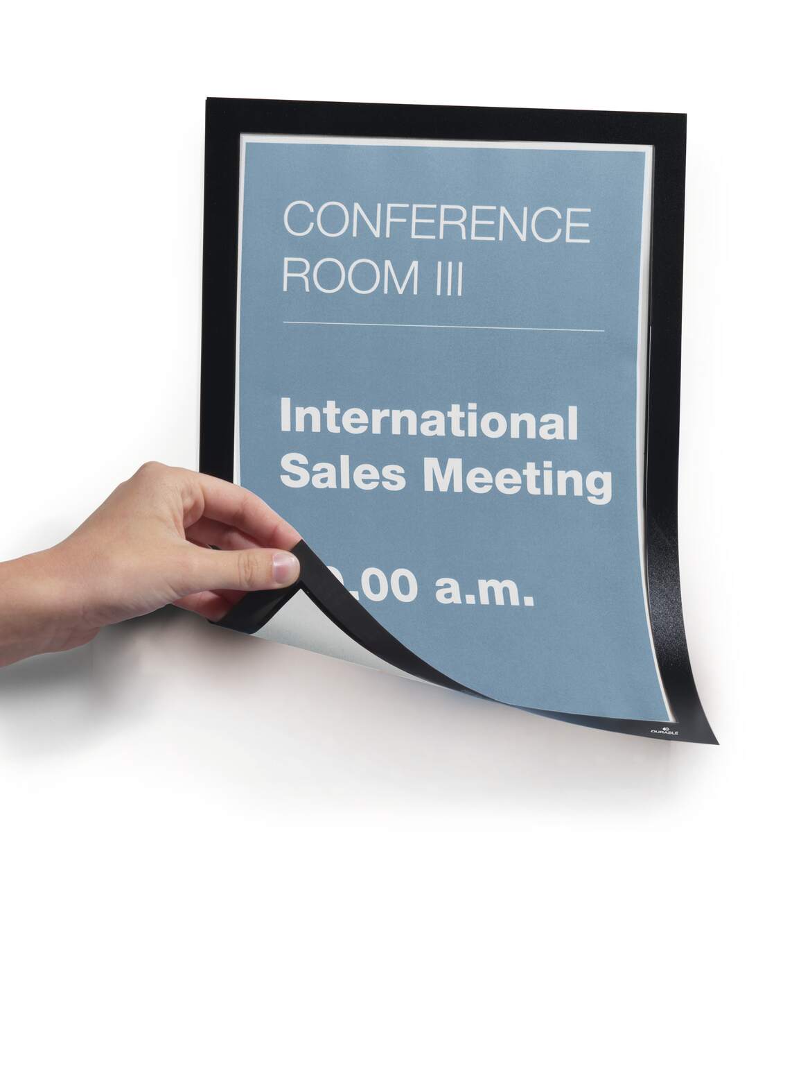 poster, konferenz, besprechung, ausweis, blaues plakat