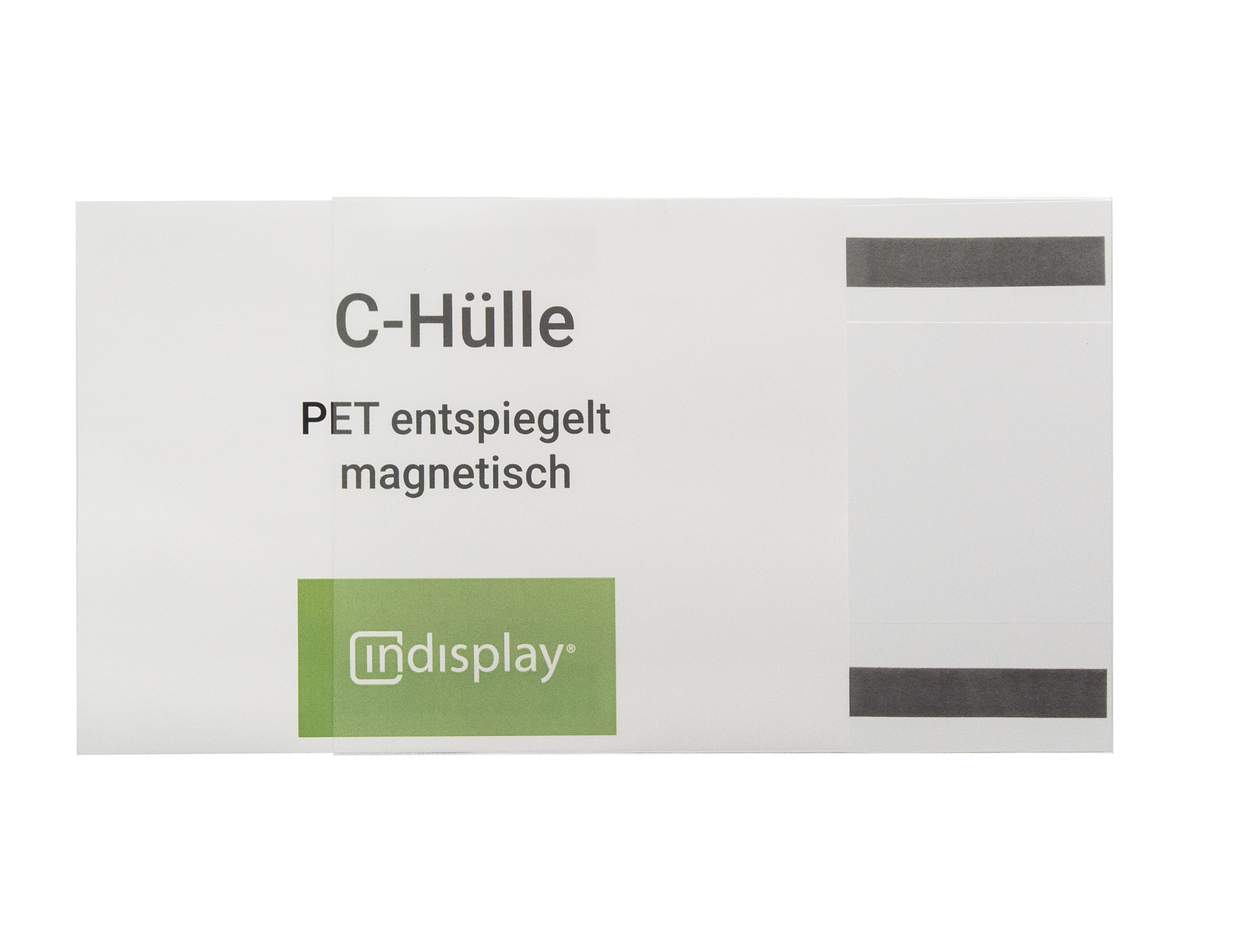 C-Hülle, PET, magnetisch, indisplay, Hülle