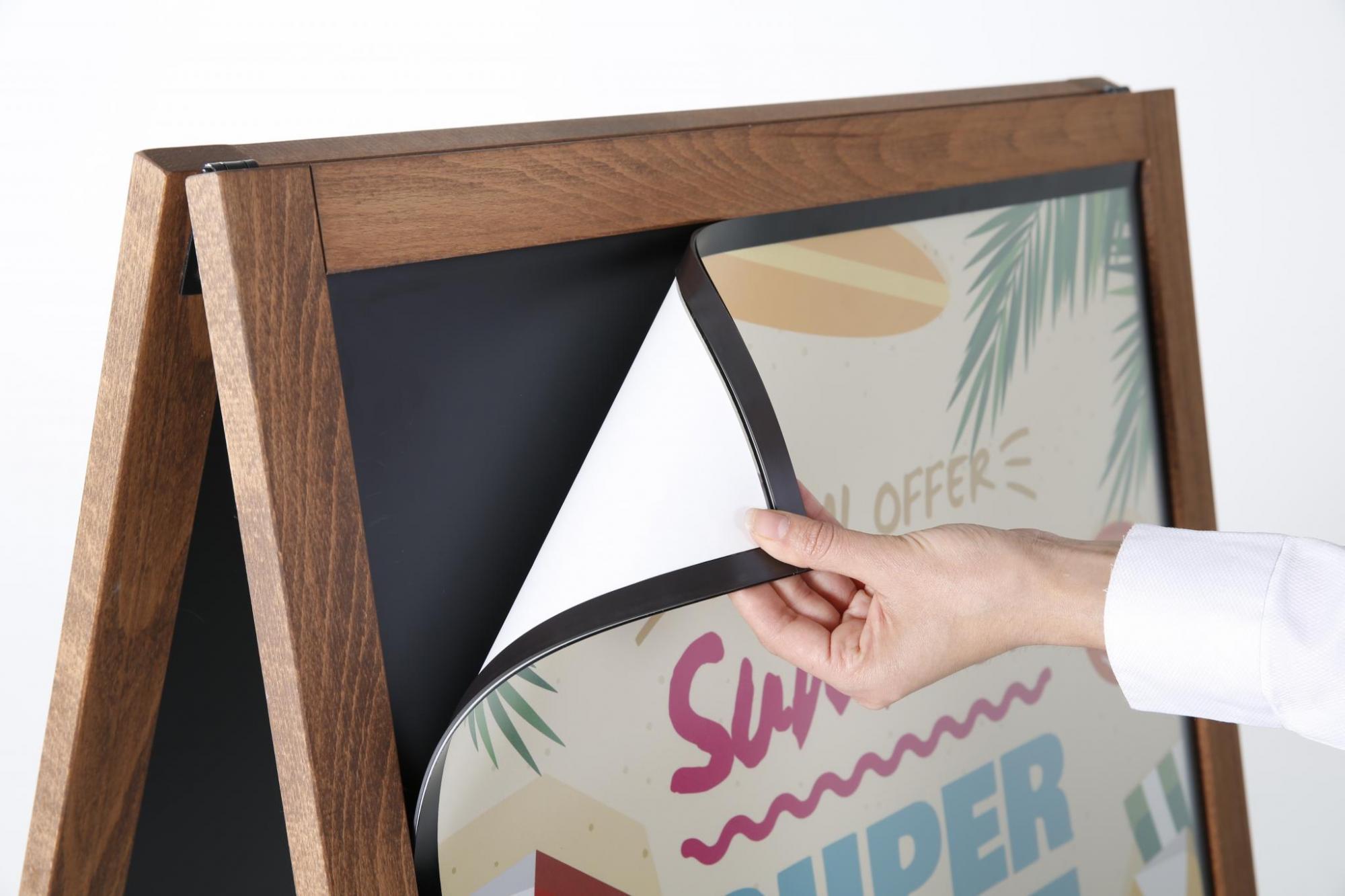 Schutzfolie A1 magnetisch für Holzkundenstopper Multi
