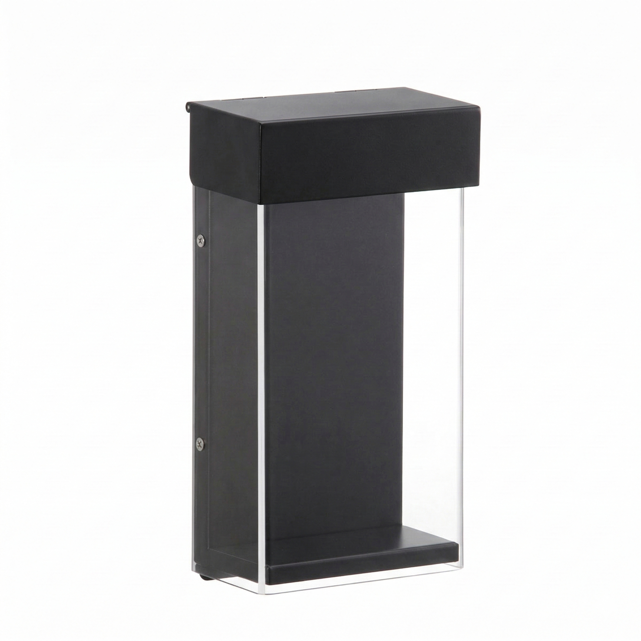 Wandleuchte, Außenleuchte, LED-Lampe, Schwarz, Kugelleuchte