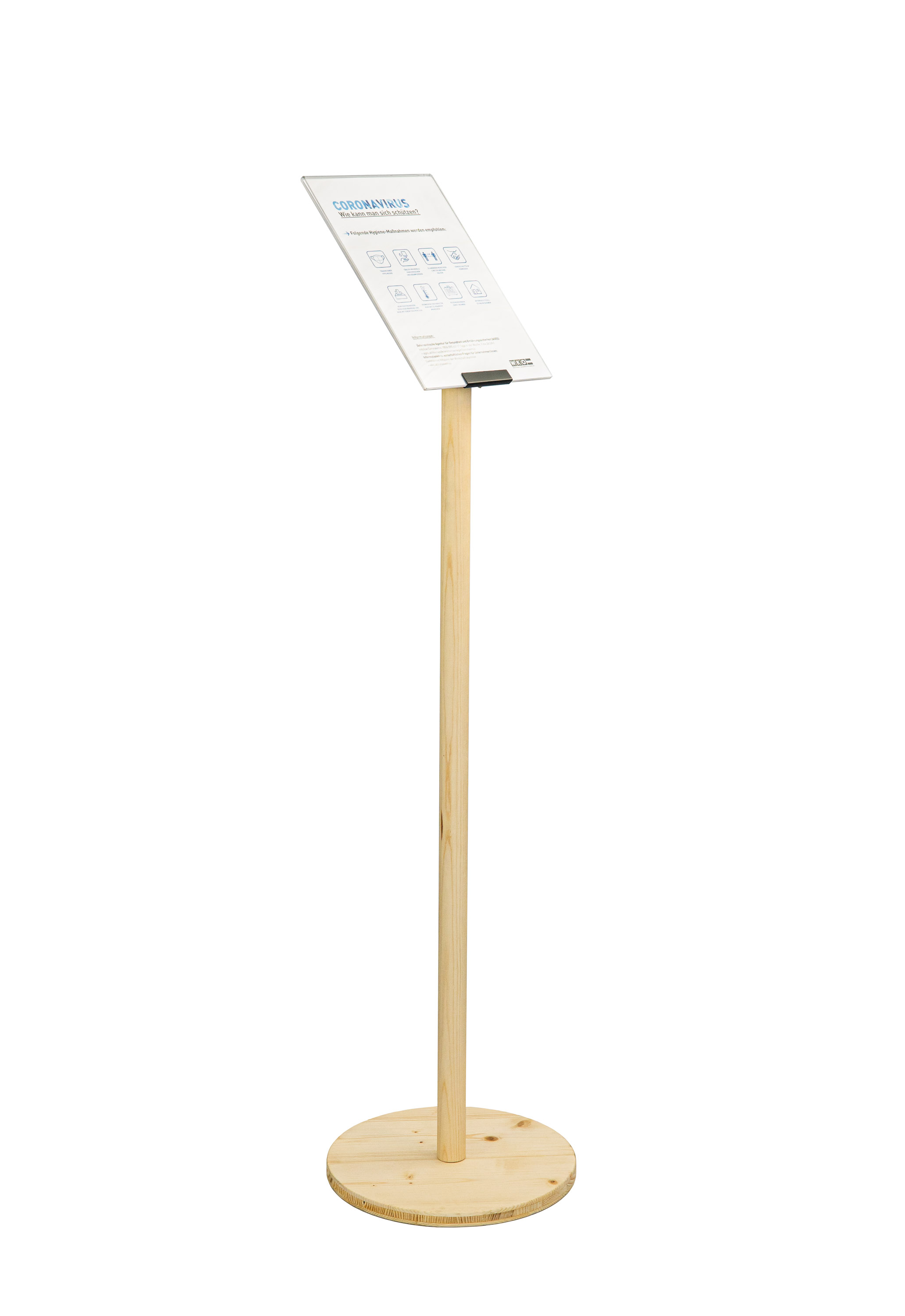 Infostander und Plakatständer aus Holz