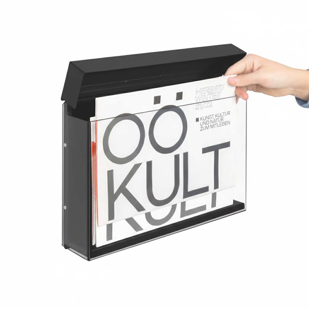 zeitungsmagazin-hefter, magazinhalter, briefbox, wandhalter, postfach