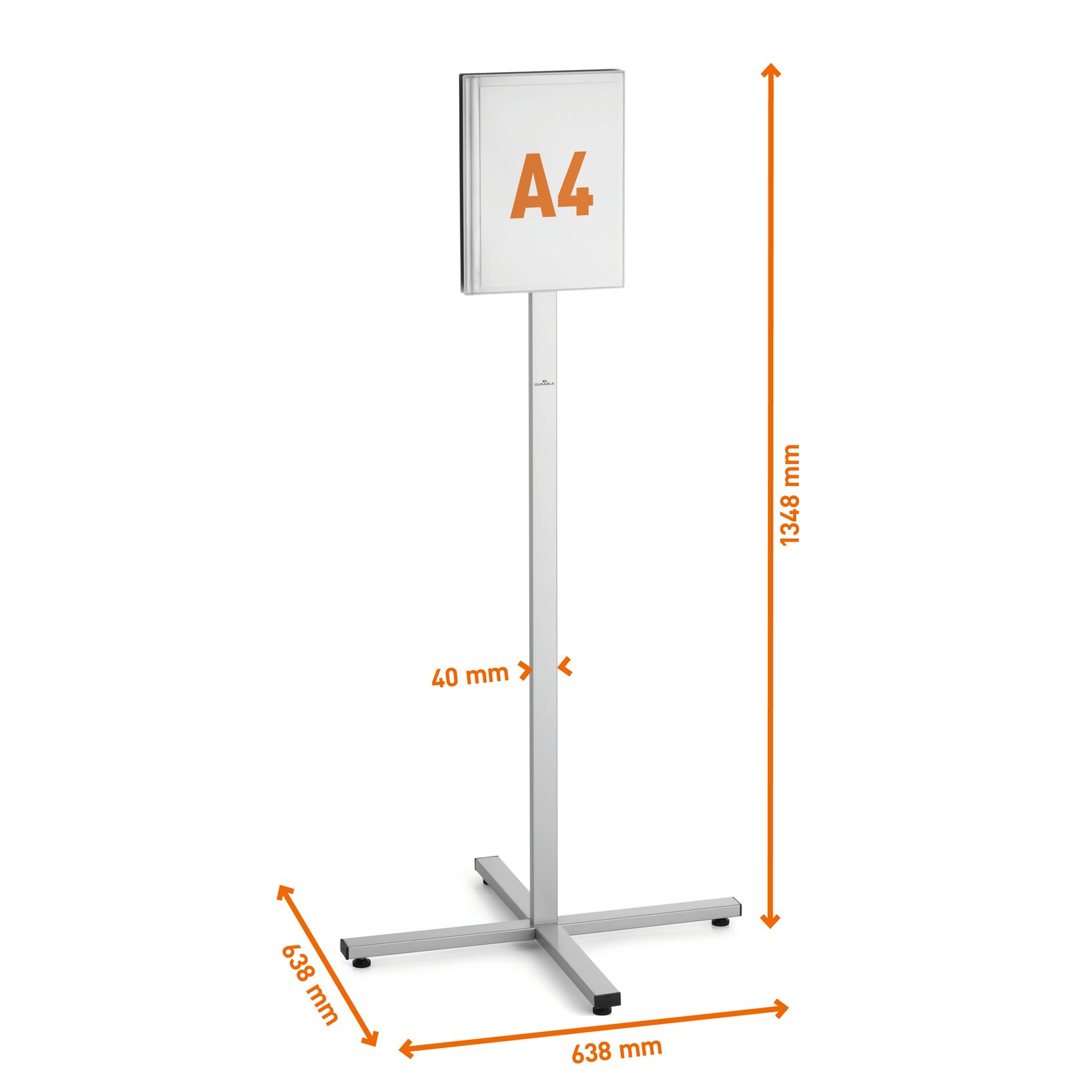 A4-Ständer, Dokumentenständer, Posterständer, Metallständer, verstellbare Höhe