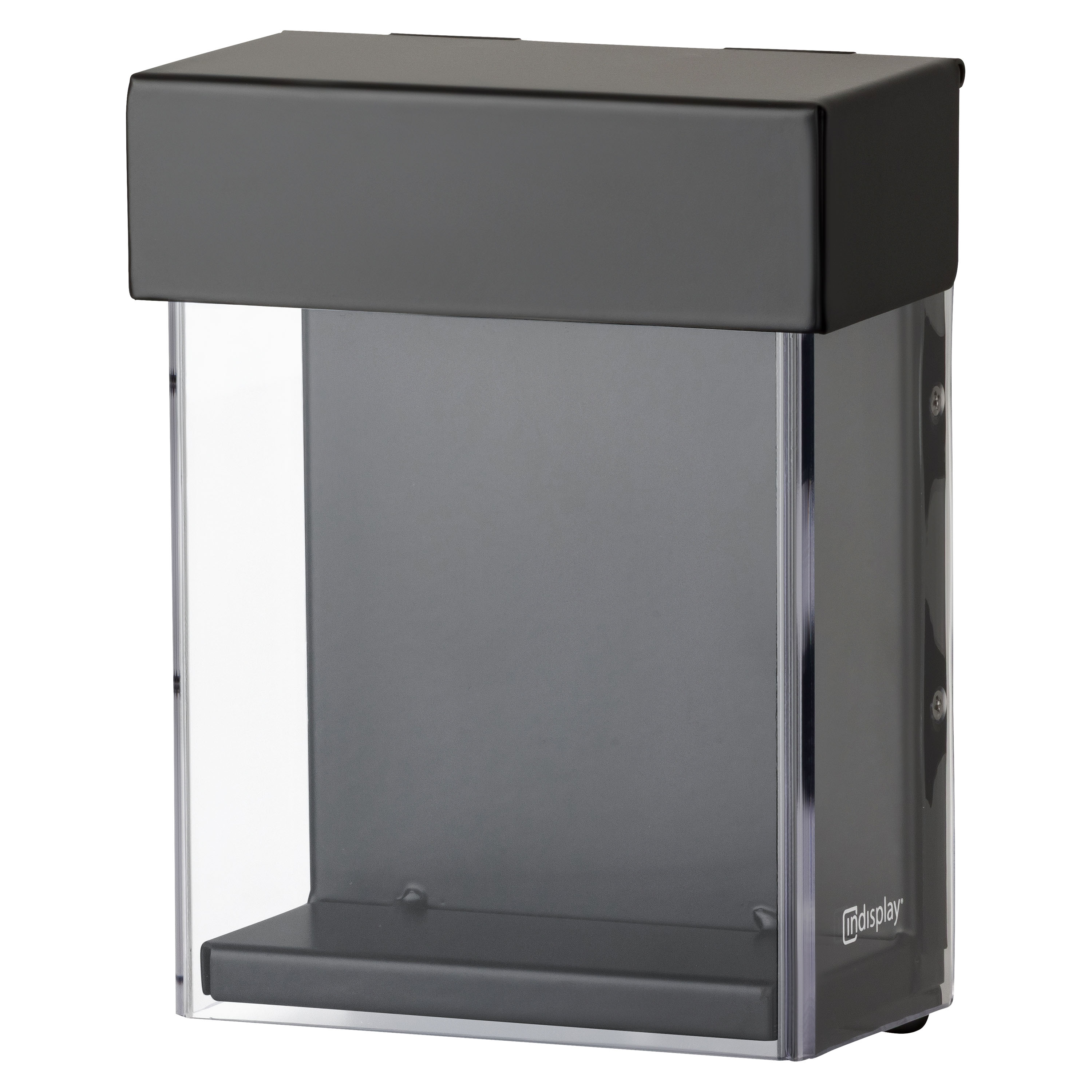 Fingerbox, Wandmontage, Graustufen, Metall, Box