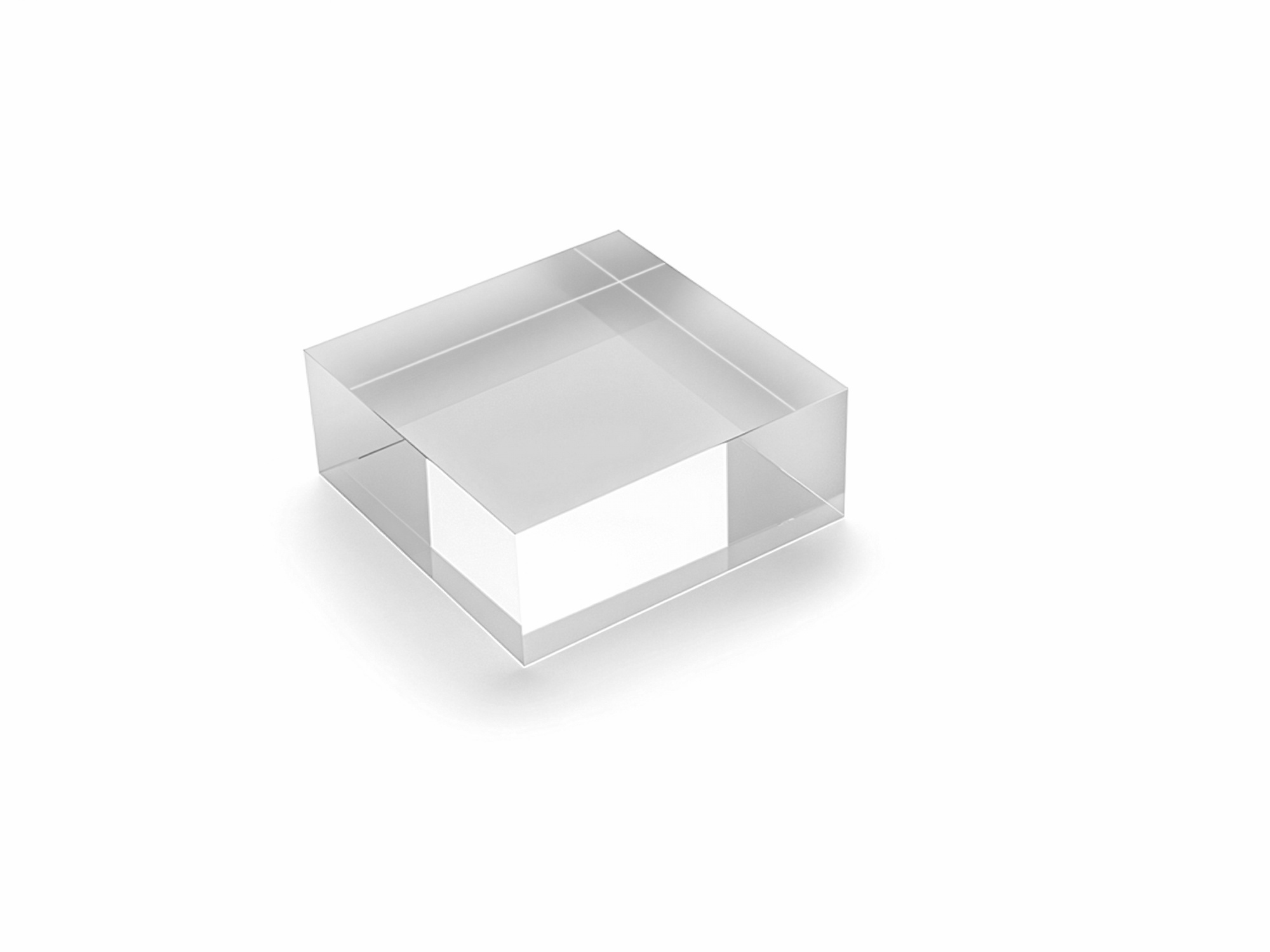Acrylglasblock massiv 100 x 40 x 100 mm