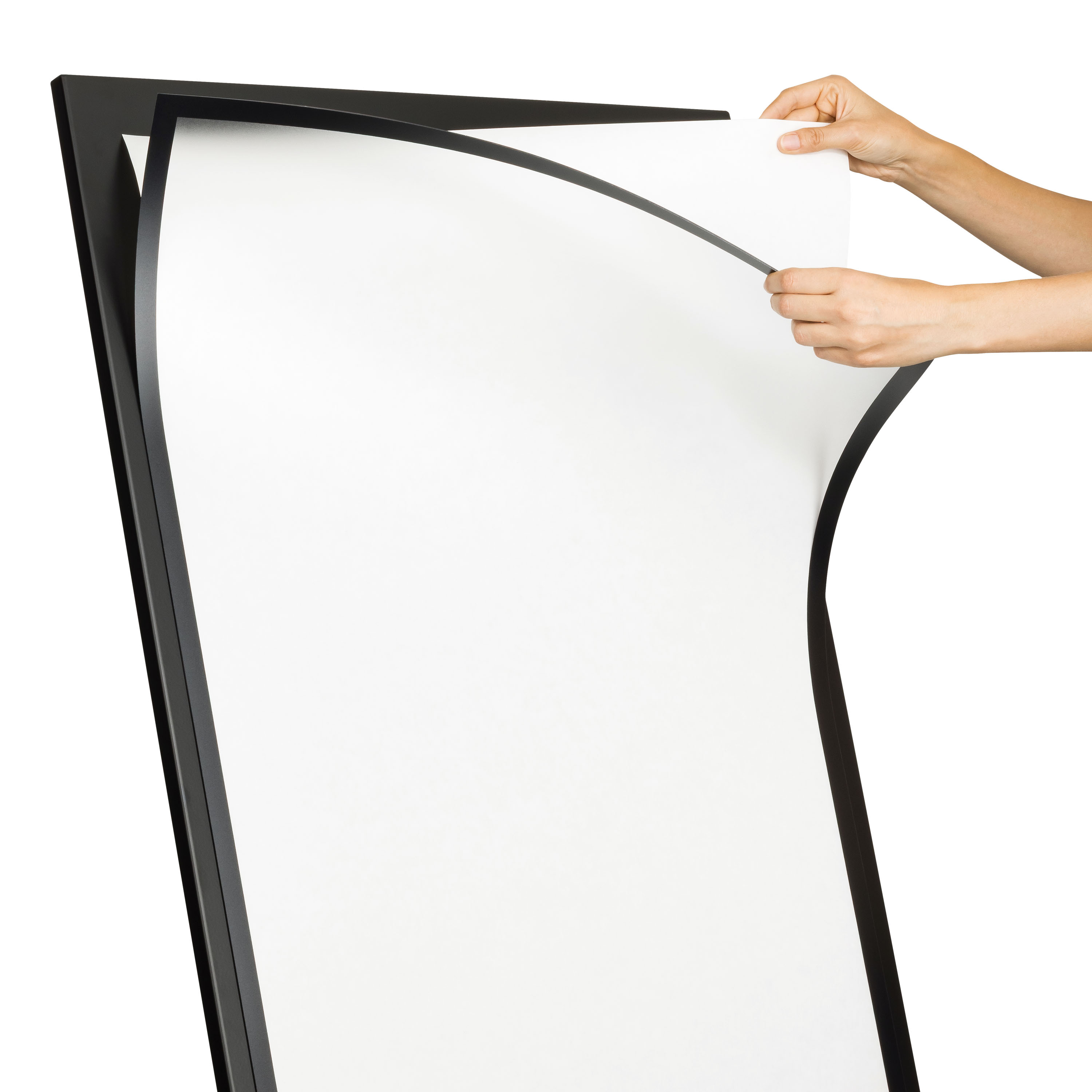 Posterboard, Display board, Gekrümmt Blatt, Weiße Platte, Randrahmen