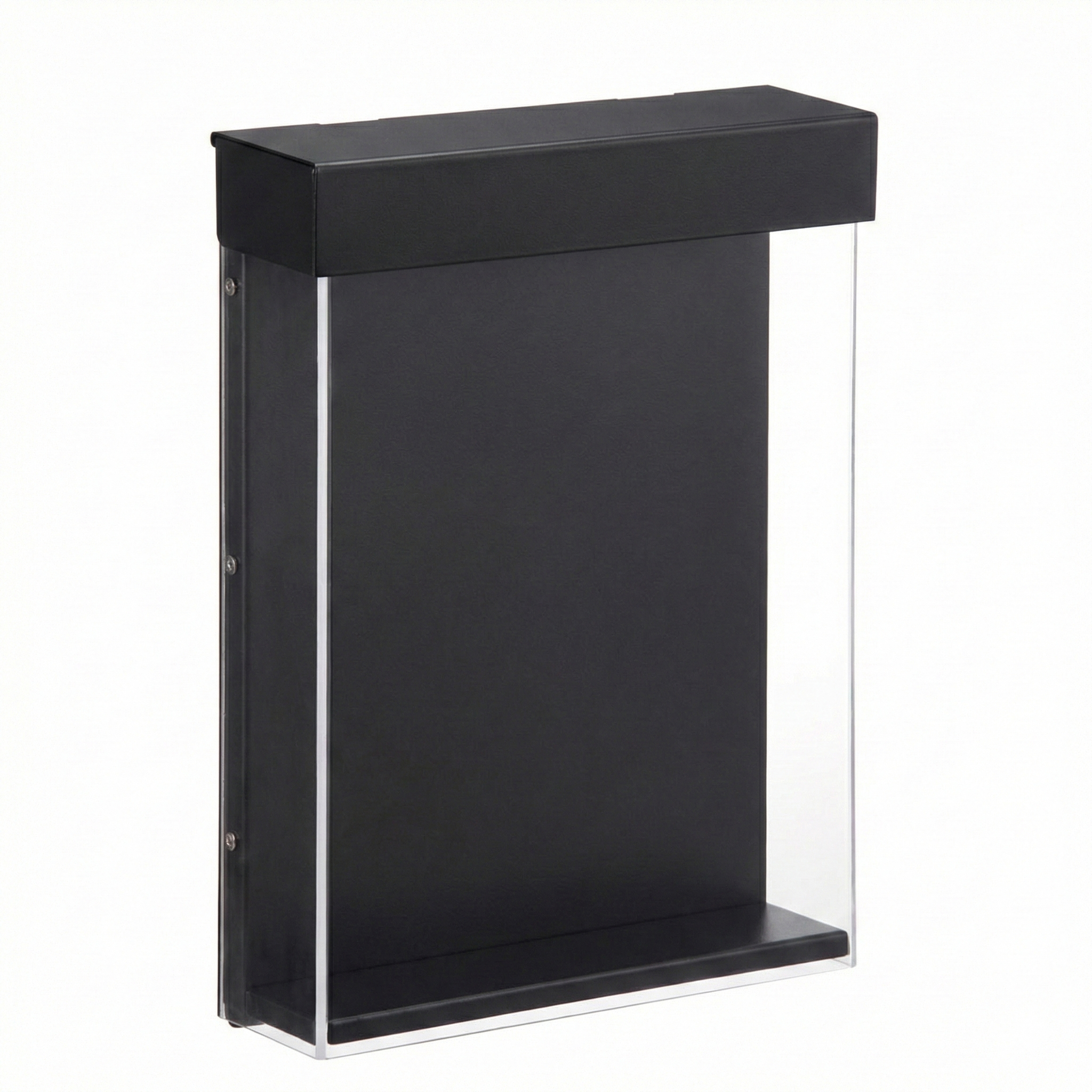 Wandhalter, Wandregal, Glasrahmen, Schwarze Front, Halterung