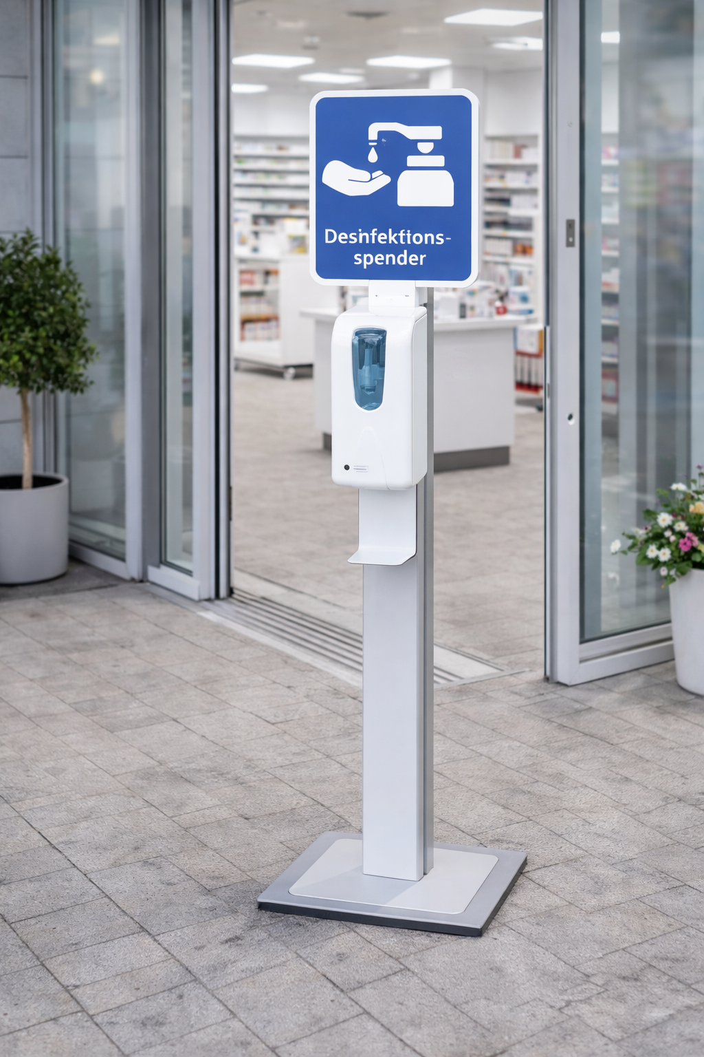 Desinfektionsspender, Händedesinfektion, Spender, Sicherheitsgerät, Türbereich