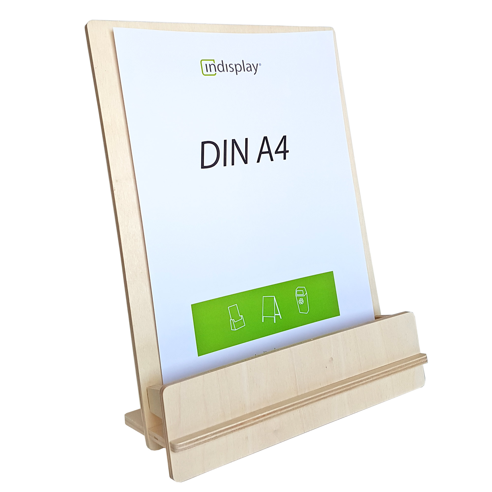 Prospekthalter aus Holz