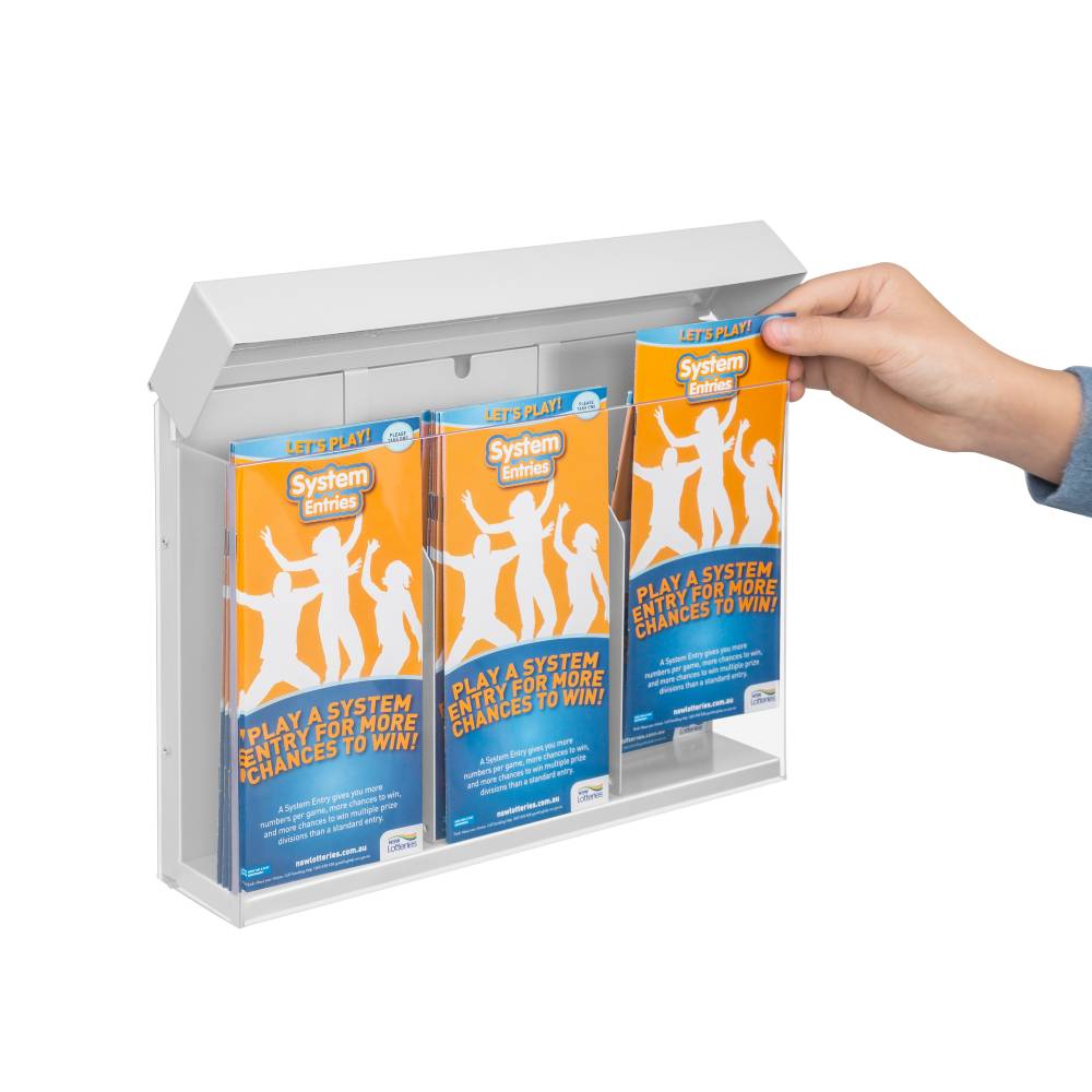 stabile Shieldbox Outdoor-Prospekthalter im Querformat