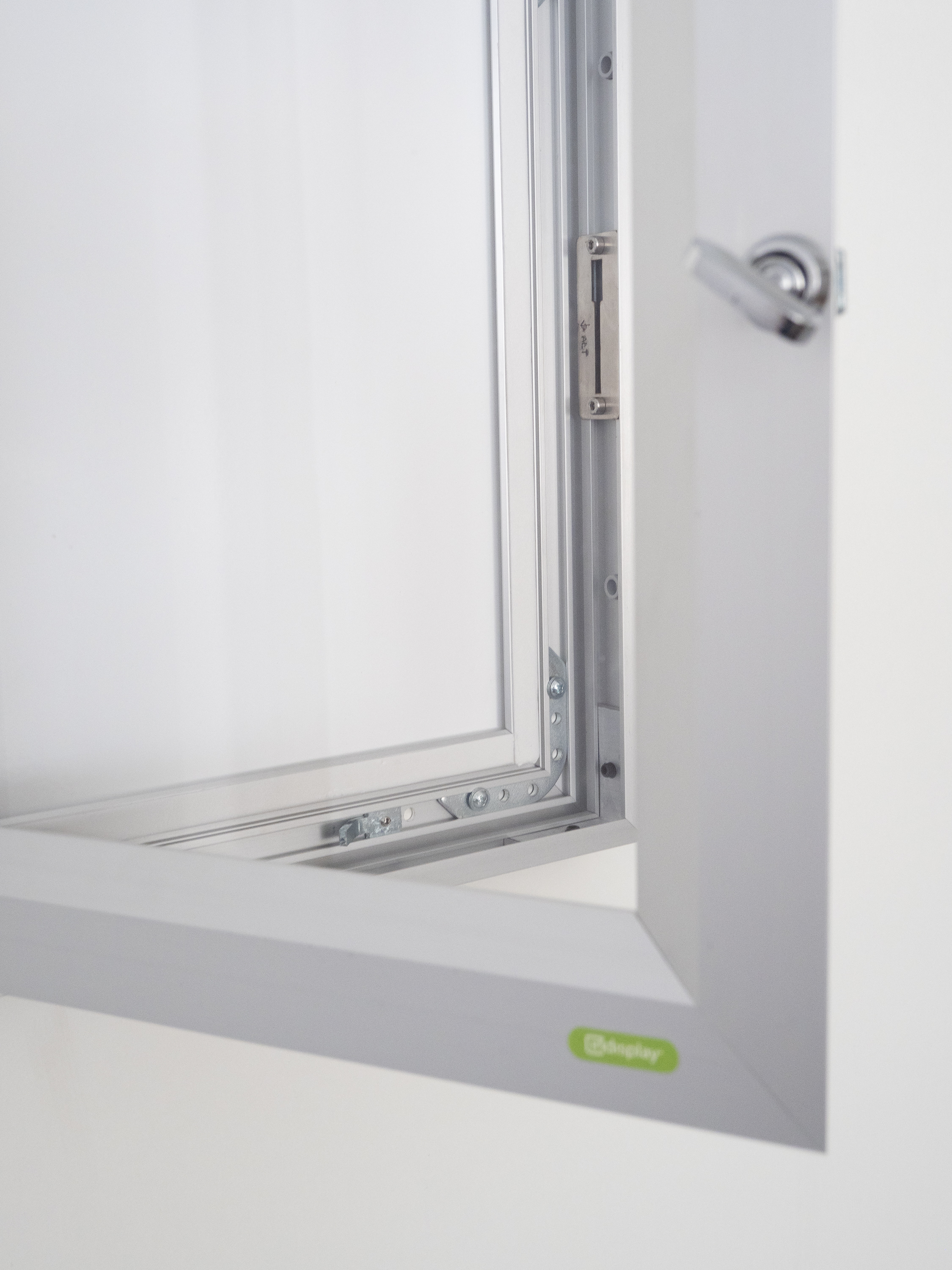 Fensterrahmen, Fenster, Rahmenprofil, Metall, Scharnier